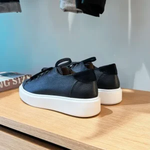 Sneakers Bassa in Pelle NERO