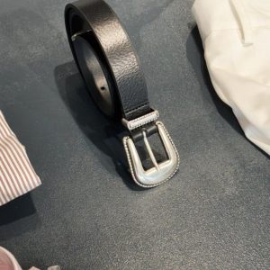 Cintura in Pelle Texana NERO