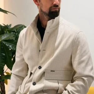 Giacca Con Tasca a Top BEIGE