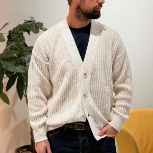 Cardigan in Maglia OFF WHITE