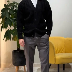 Cardigan in Maglia NERO