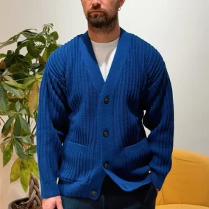Cardigan in Maglia BLU ROYAL