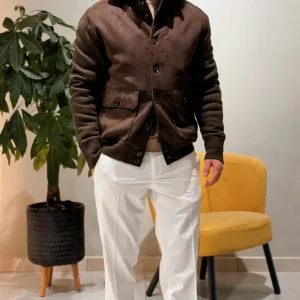 Giubbino Con Maniche in Lana MORO