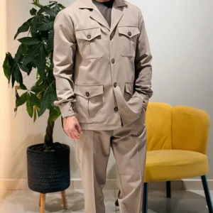 Sahariana in Fresco Lana TERRA