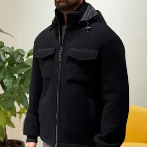 Giubbino in Lana NERO