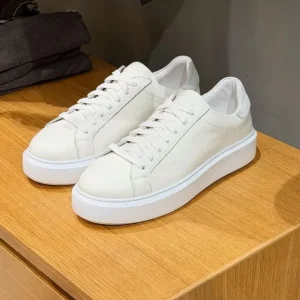 Sneakers Bassa In Pelle BIANCO