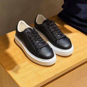 Sneakers Bassa In Pelle NERO