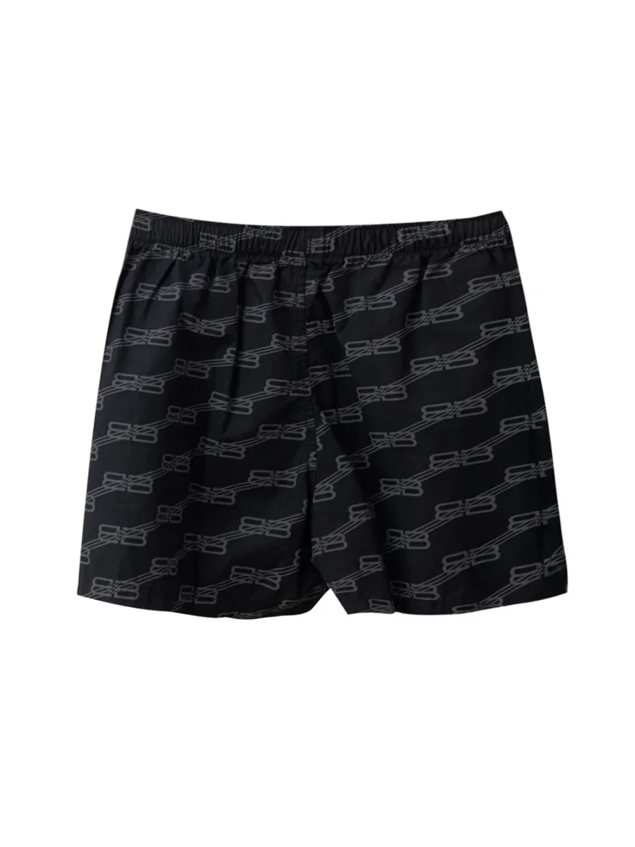 Pantaloncino Shorts con Logo Allover Balenciaga - immagine 3
