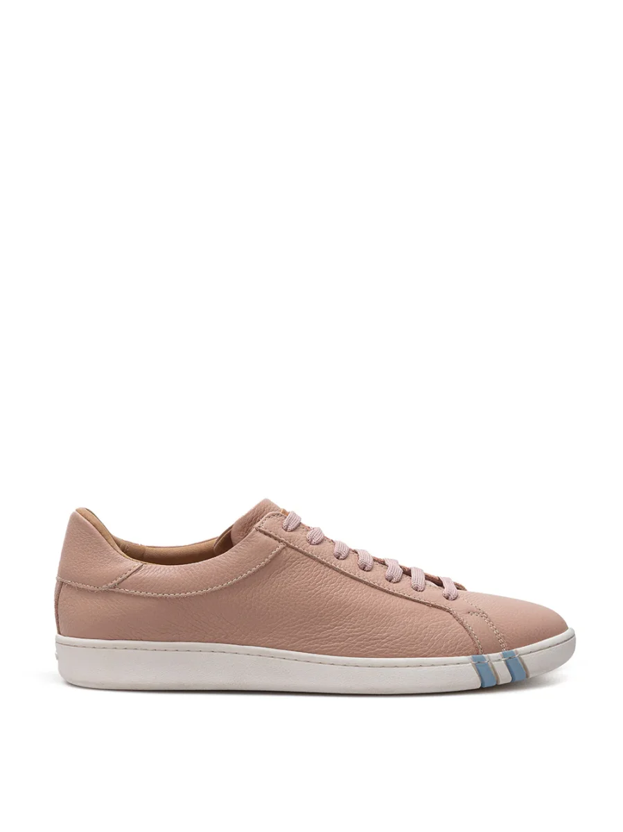 Sneakers in Pelle Rosa Bally - immagine 2