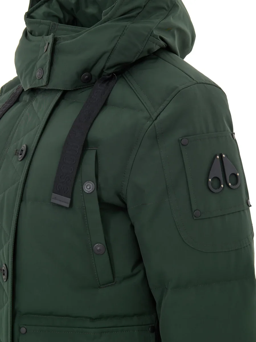 Field Jacket Imbottita in Verde Moose Knuckles - immagine 5