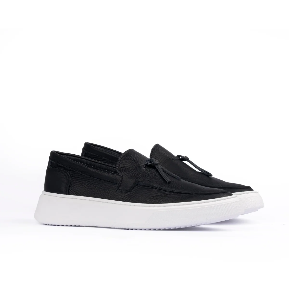 Slink mocassino uomo slip on in pelle bottolata - immagine 4