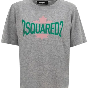 T-Shirt Grigia Mélange Dsquared2
