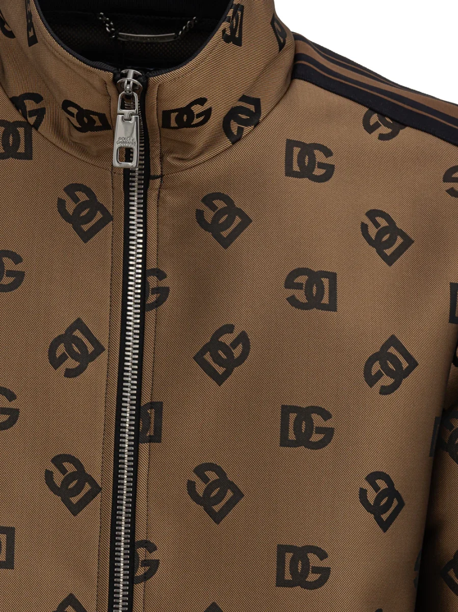 Giubbino con zip all over logo Dolce & Gabbana - immagine 4