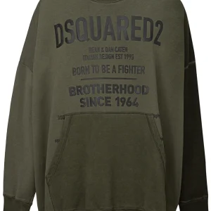 Felpa Oversize con Logo Dsquared2.