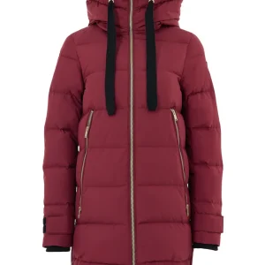 Piumino Bordeaux Imbottito con Zip Gold Moose Knuckles