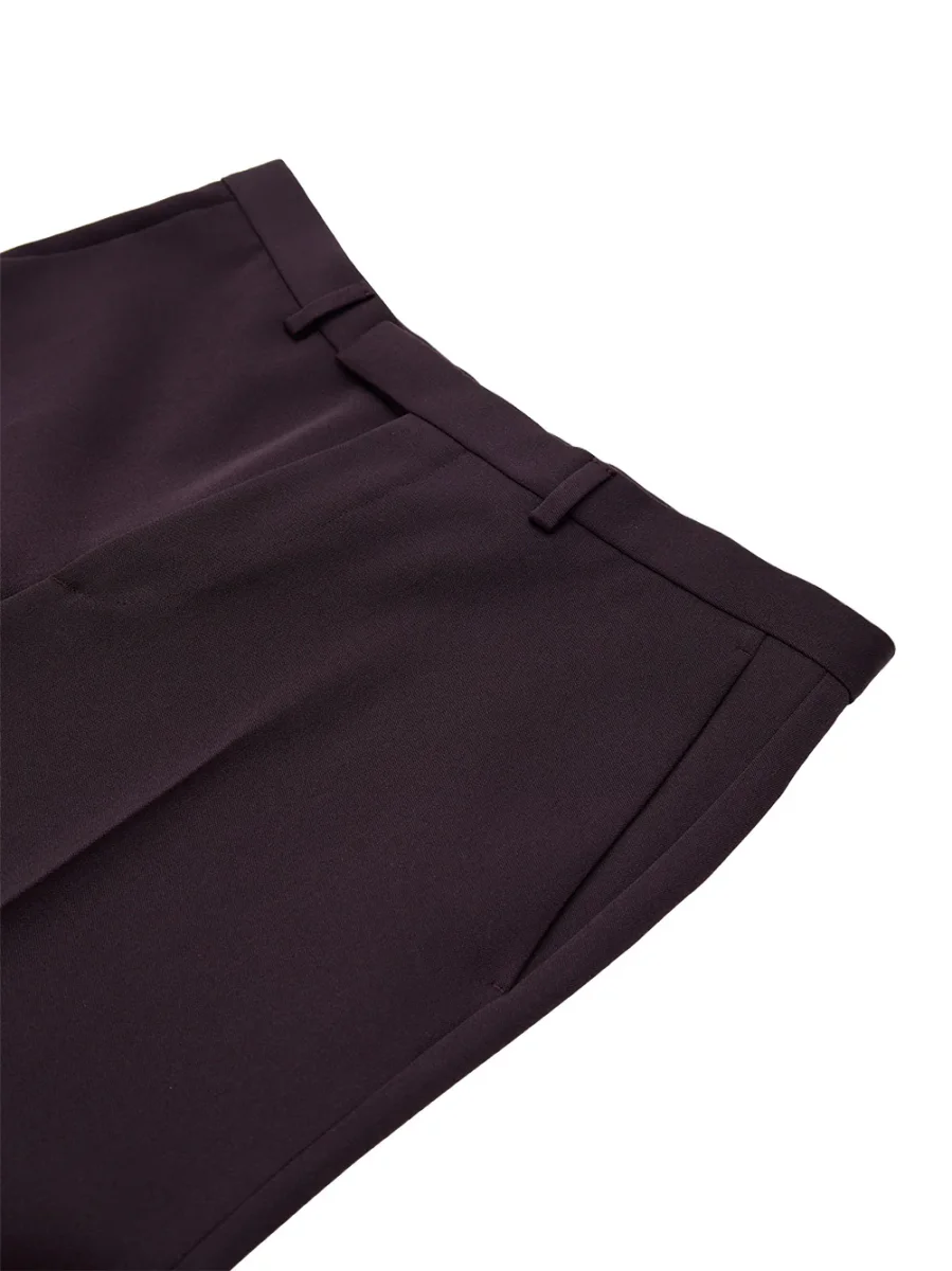 Pantalone Sartoriale Bordeaux con Ricamo Logo Gucci - immagine 4