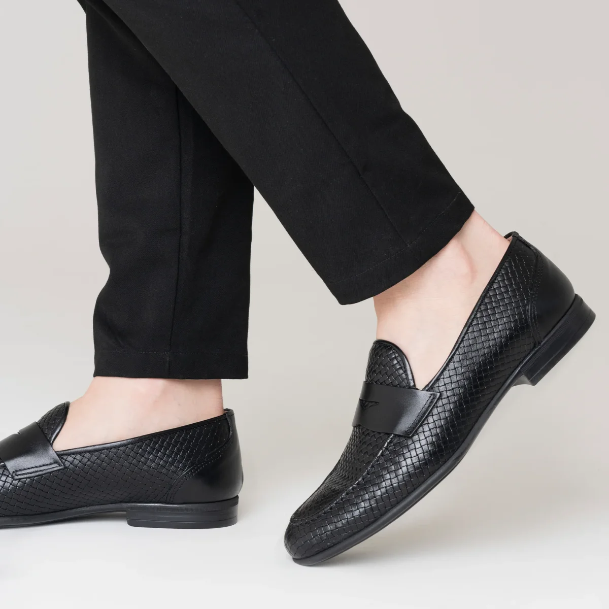 Broad Mocassino Uomo in Pelle Intrecciata - immagine 7