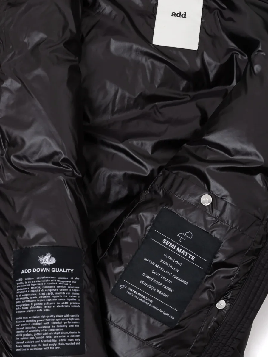 Piumino con cappuccio rimovibile ADD - immagine 6