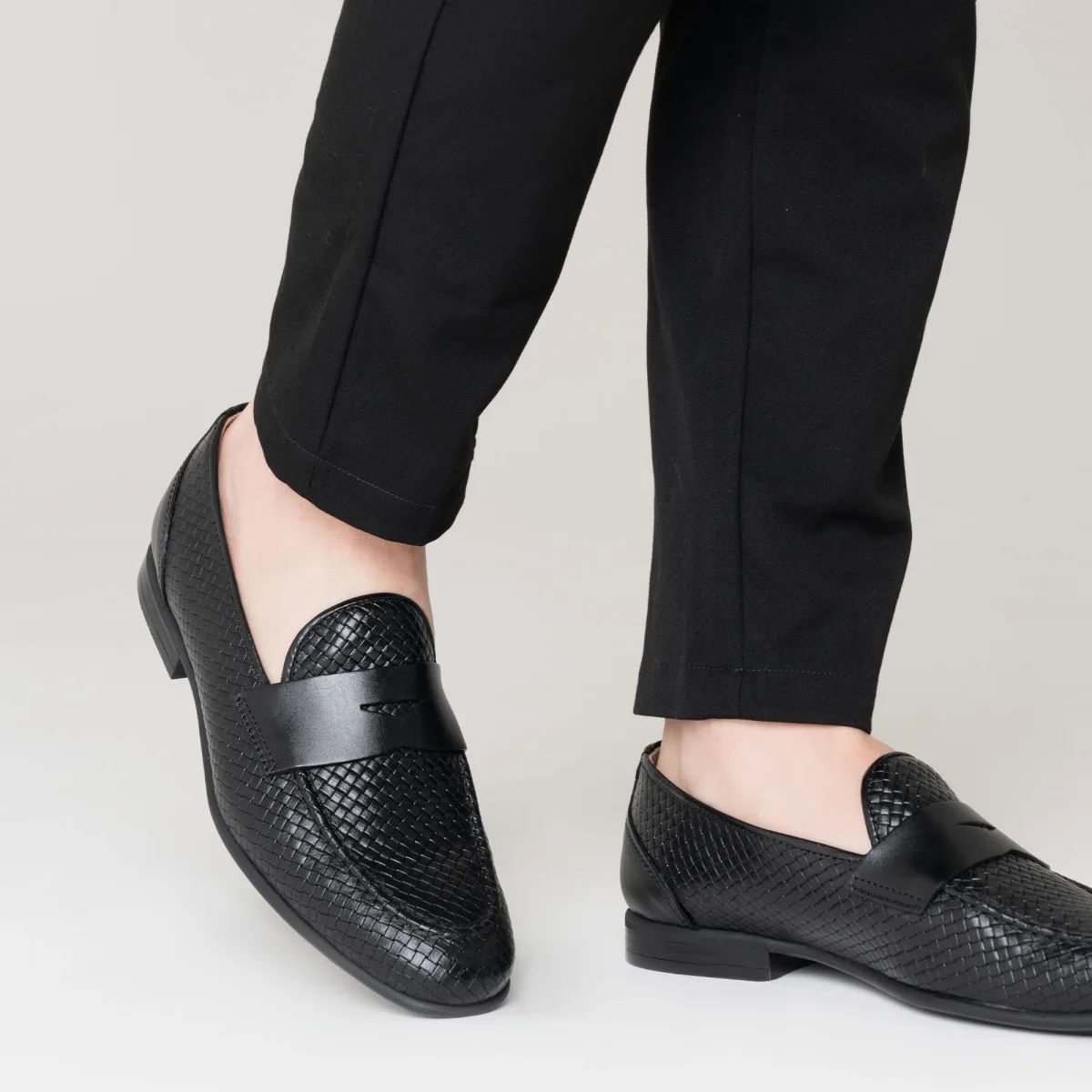 Broad Mocassino Uomo in Pelle Intrecciata - immagine 8