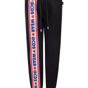 Pantalone Jogging nero con Logo GCDS