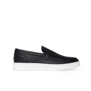 Soft in pelle slip on uomo