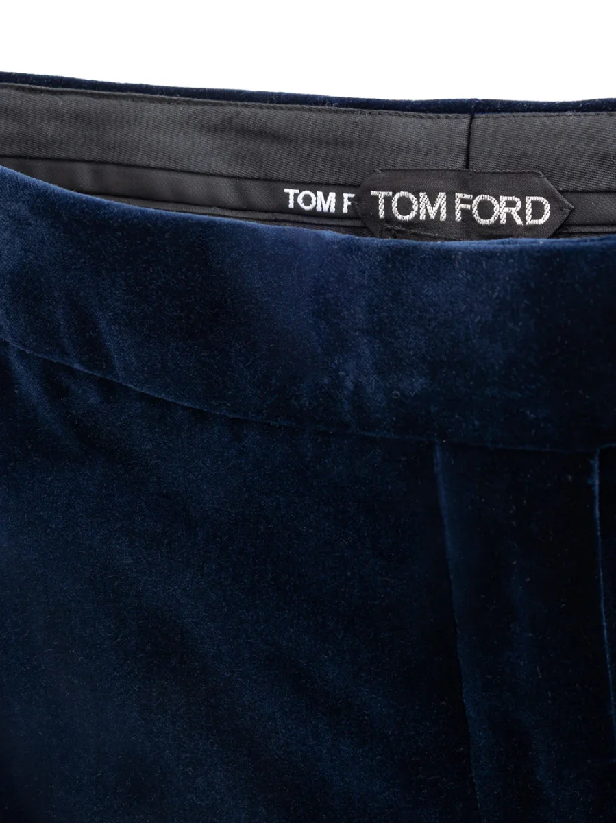 Gonna Midi in Velluto Blu Tom Ford - immagine 4