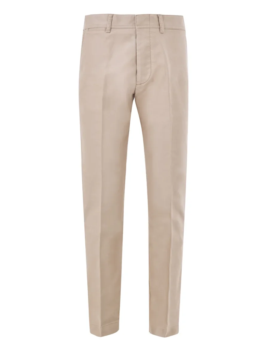 Pantalone Chino in Tessuto Tecnico Beige Tom Ford
