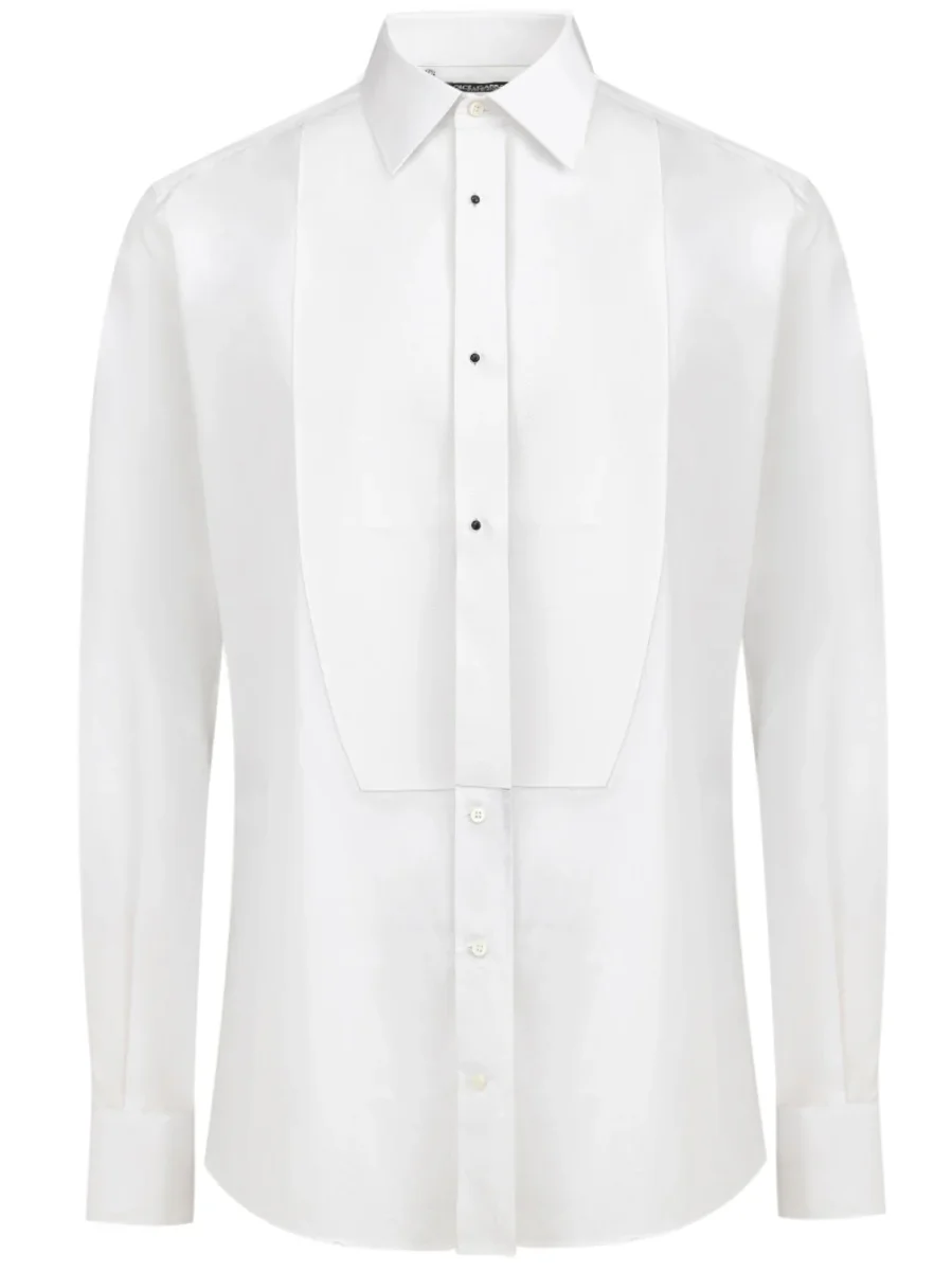 Camicia Smoking in cotone Dolce & Gabbana - immagine 2