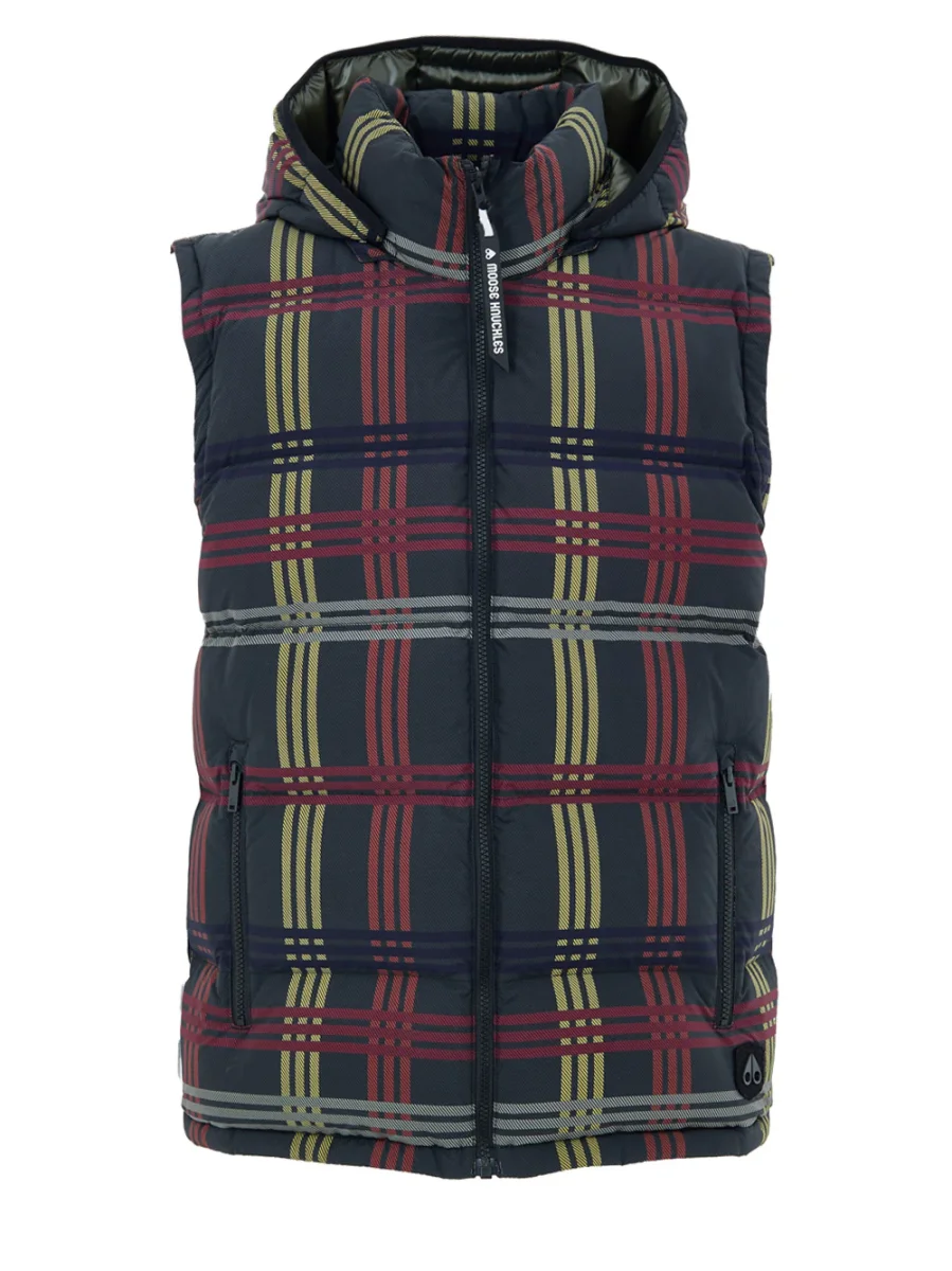 Giubbino Smanicato Imbottito Check Multicolor Moose Knuckles