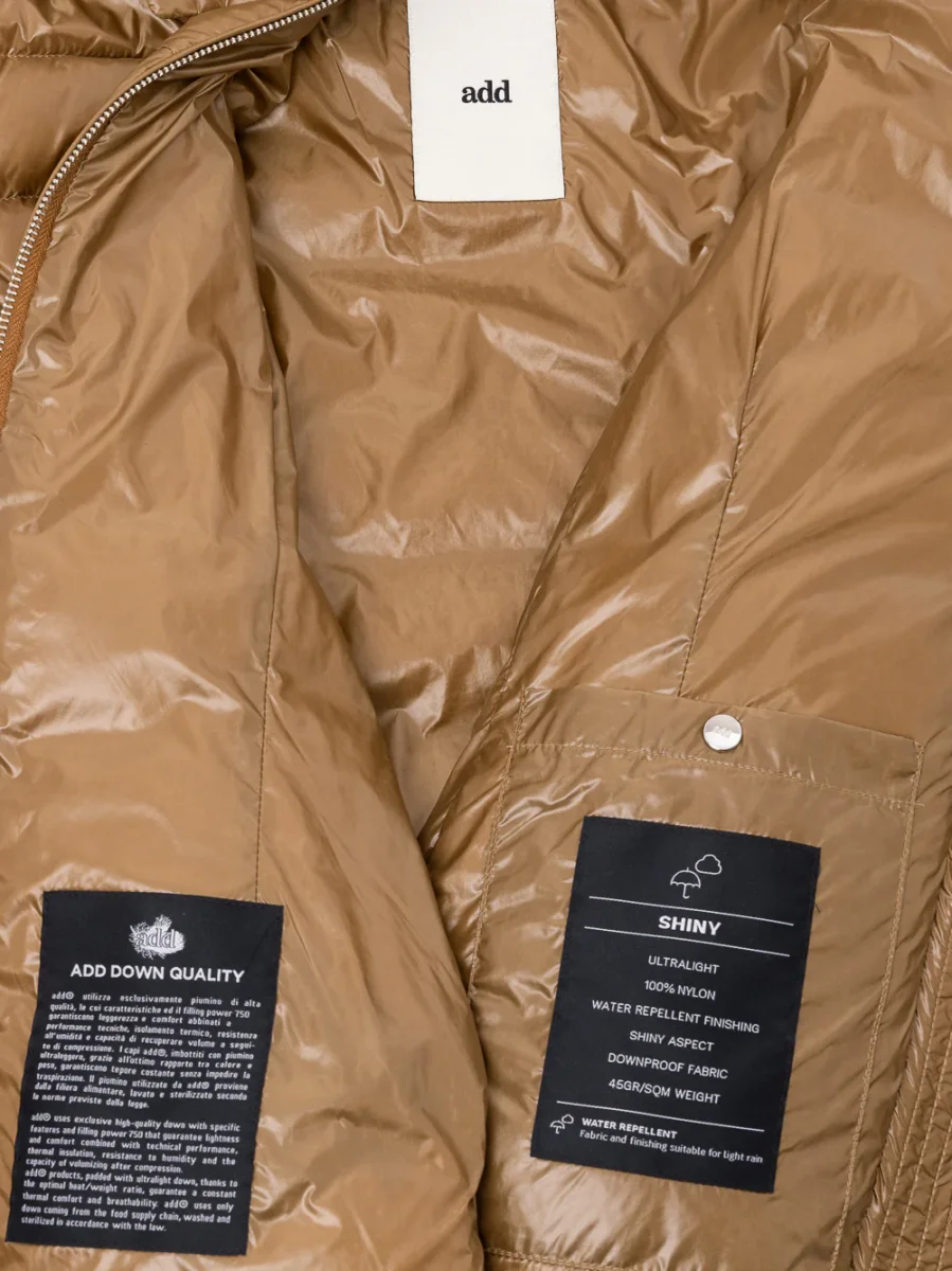 Piumino con cappuccio removibile ADD - immagine 6