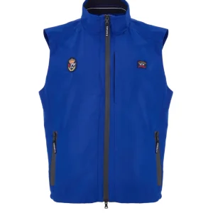 Giubbino Smanicato in Tessuto Tecnico Blu Paul & Shark