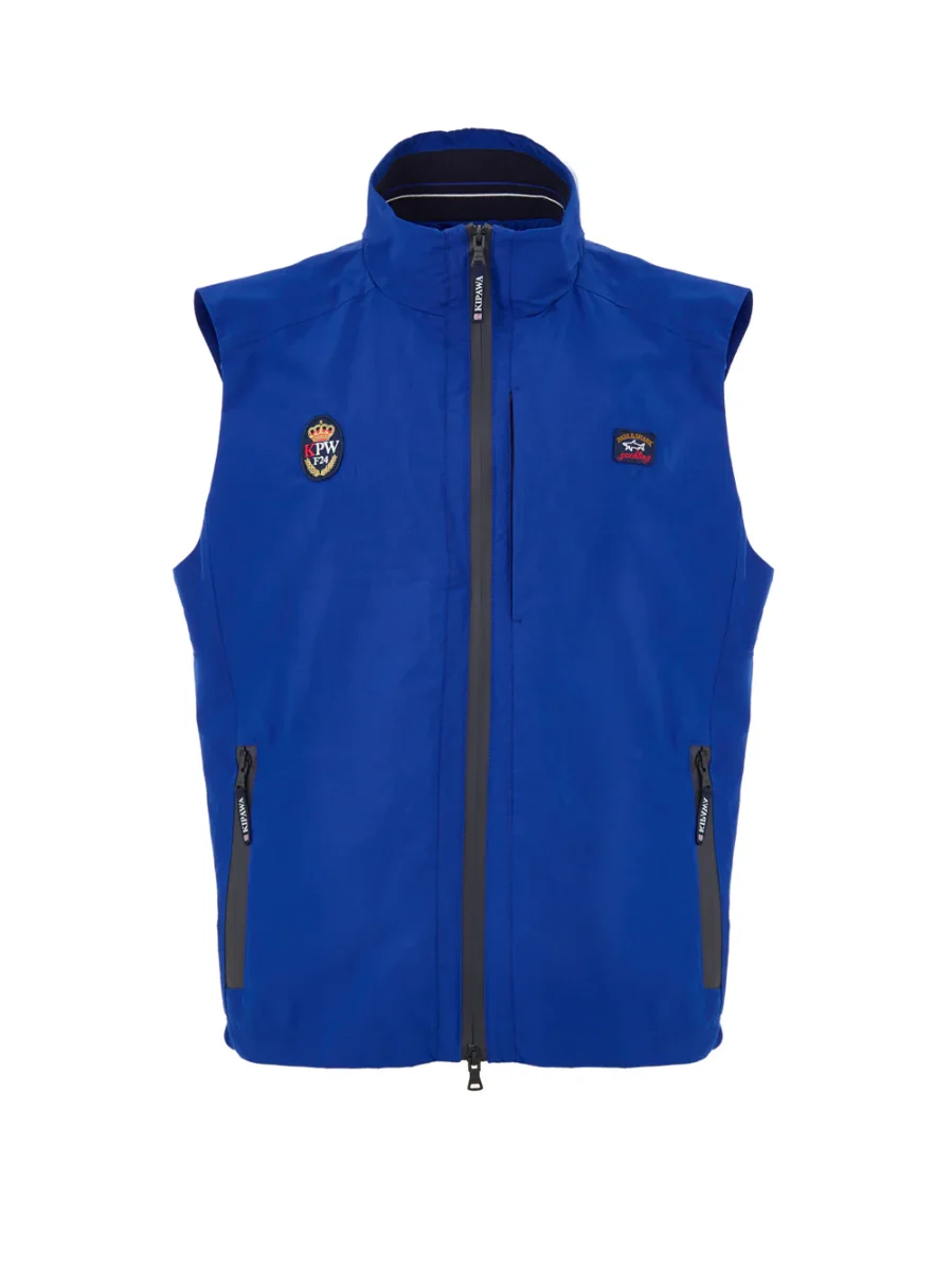 Giubbino Smanicato in Tessuto Tecnico Blu Paul & Shark - immagine 2