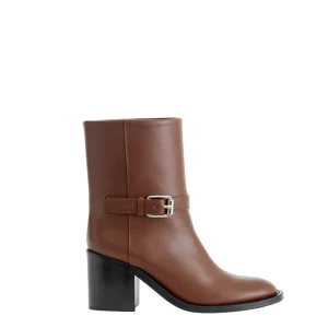 Stivaletti in Pelle Burberry in marrone