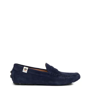 Mocassini Bally in Suede Blu