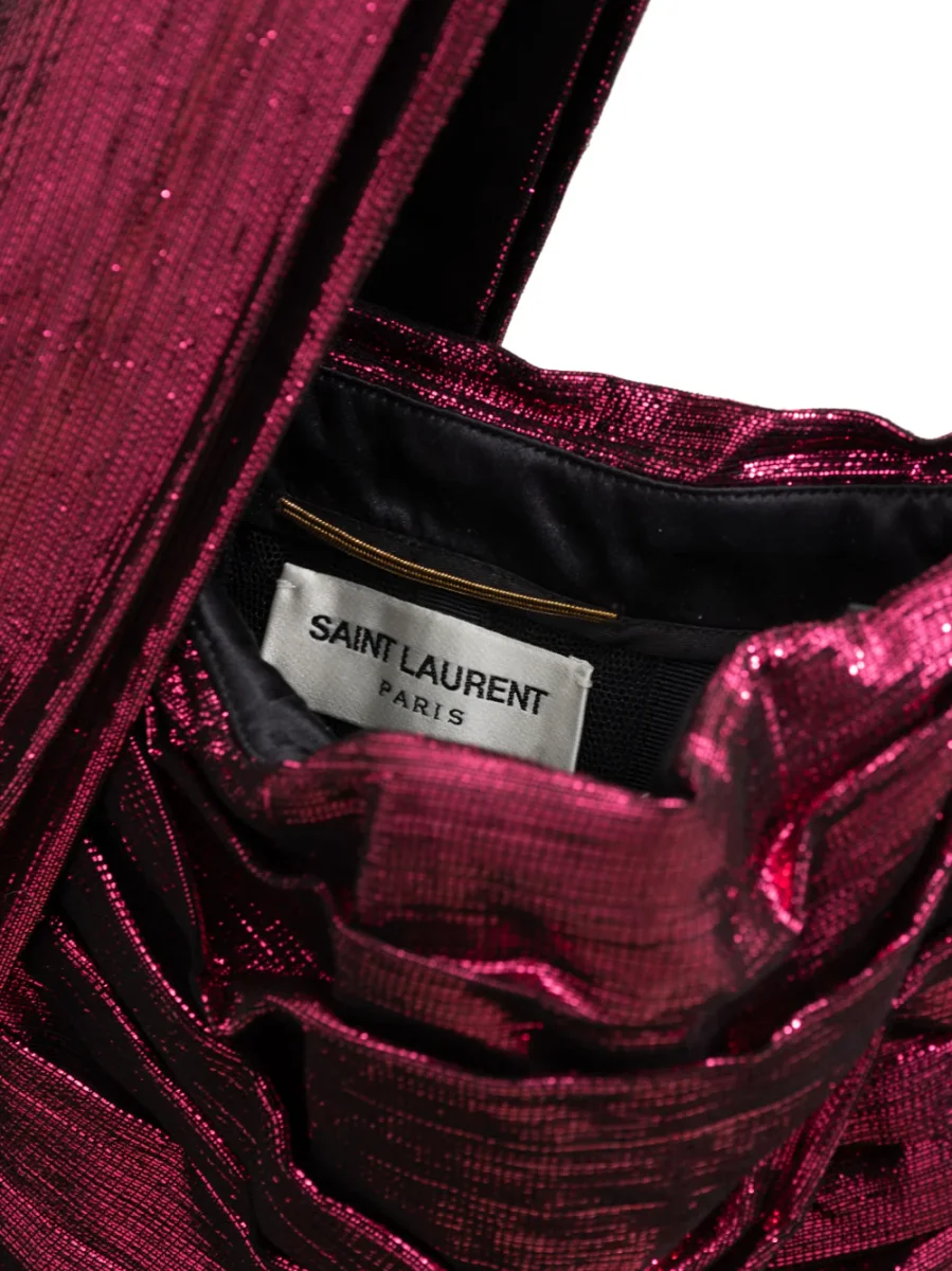 Disco Mini Dress in Fuchsia Saint Laurent - immagine 6