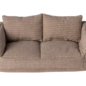 Divano in tessuto a quadretti