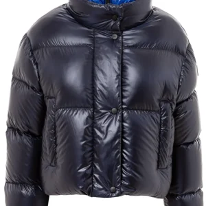 Piumino Corto con colletto a contrasto ADD