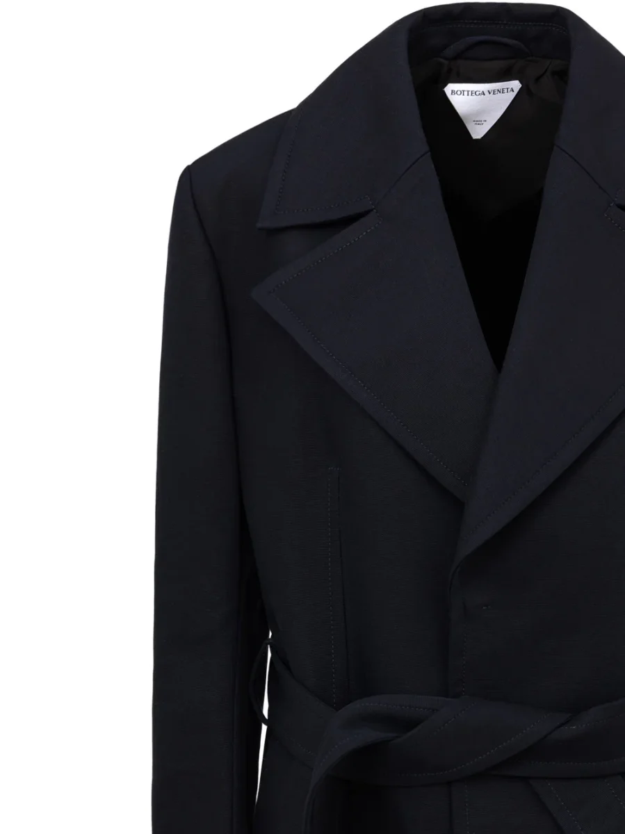 Trench Double Cotton Canvas in Blu Bottega Veneta - immagine 4