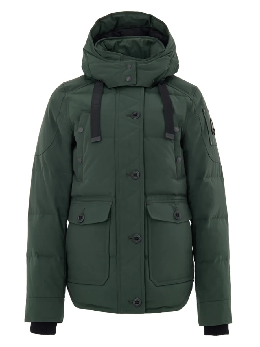 Field Jacket Imbottita in Verde Moose Knuckles