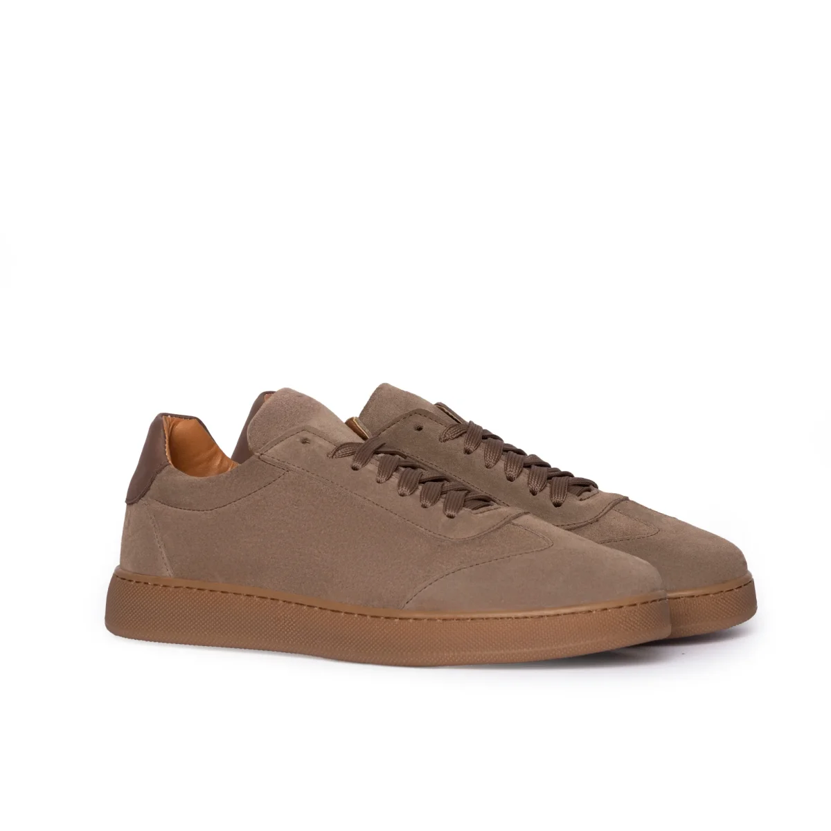 Fusion sneakers basse uomo in morbido camoscio - immagine 3