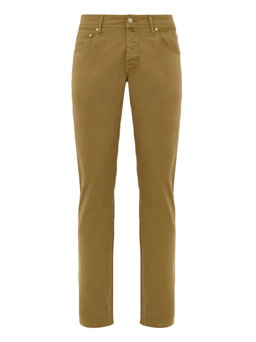 Pantaloni Nick in Cotone Stretch Ocra Jacob Cohen
