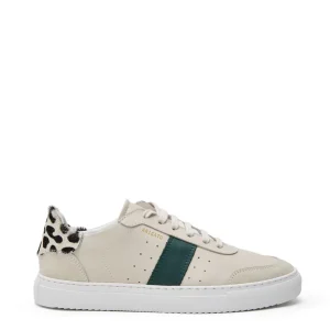 Sneakers Clean 90 in Pelle Beige con Dettaglio Maculato Axel Arigato
