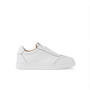 Fusion Total White Sneakers basse Uomo in Vera Pelle Bottolata
