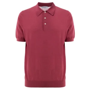 Polo Classica Knitting Pattern in Rosso Ciliegia Gran Sasso