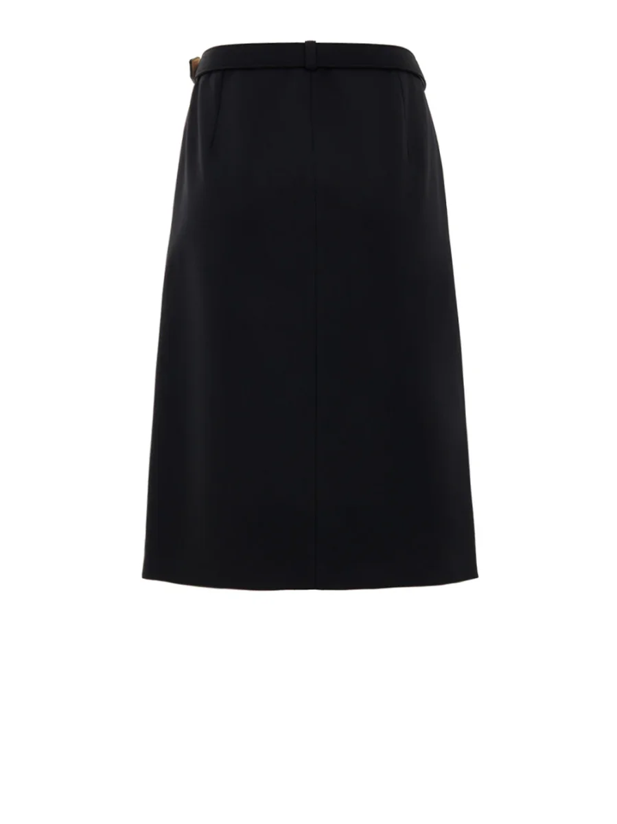 Gonna Nera con Zip e Cintura Gucci - immagine 3