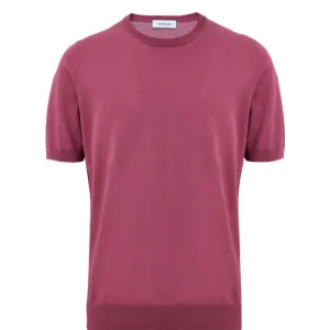 Maglia Mezza Manica in Cotone Porpora Gran Sasso