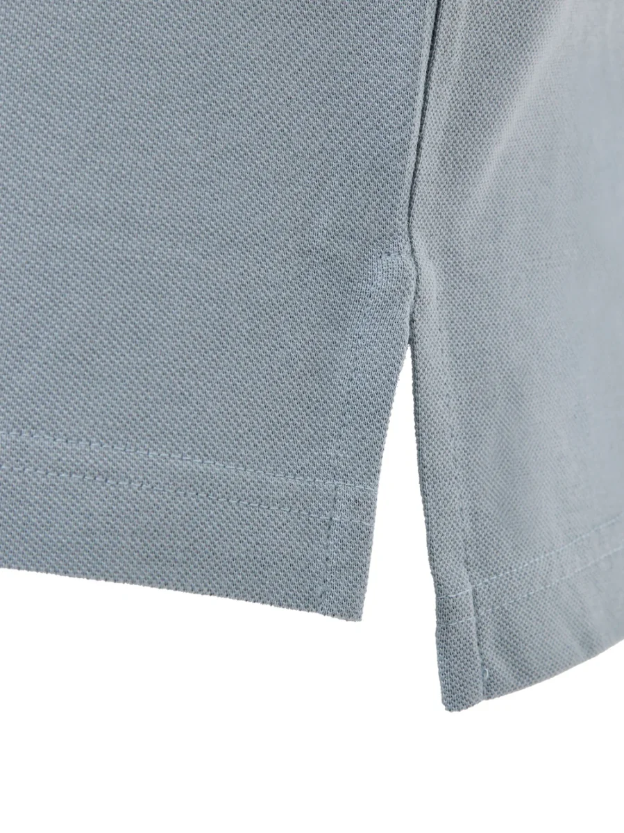 Polo in Cotone Piquet Azzurro Tom Ford - immagine 4