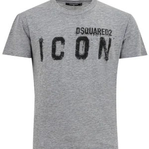 T-Shirt Grigio Mélange Dsquared2