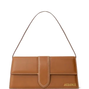 Borsa Le Bambino Long in Pelle Marrone Jacquemus