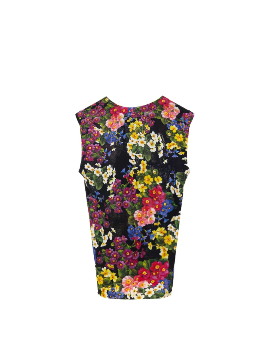 Top Knitwear Stampa Fiori Dolce & Gabbana - immagine 3